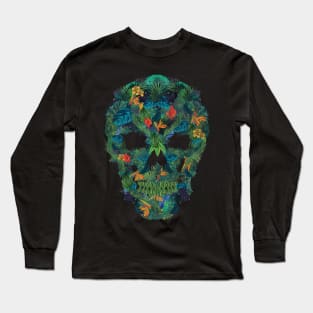 skull floral Long Sleeve T-Shirt